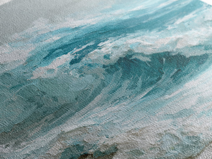 Wild Atlantic Wave Framed Canvas Print, Seascape Art, Wall Art, Coastal Decor, Fine Art, Seascape, Abstract Art, Bedroom Decor, SEA-2x3-25