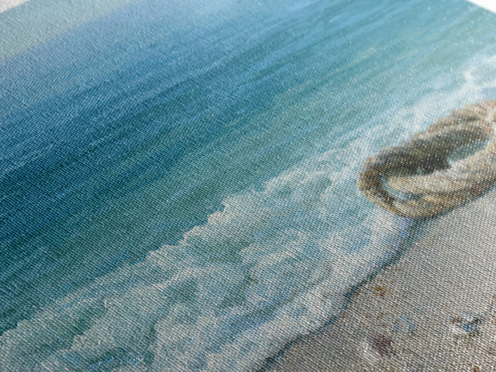 Calm Blue Horizon Canvas Print, Seascape Art, Printable Art, Coastal Decor, Oil Painting, Seascape, Beach Decor, Gallery Decor, SEA-3x2-54