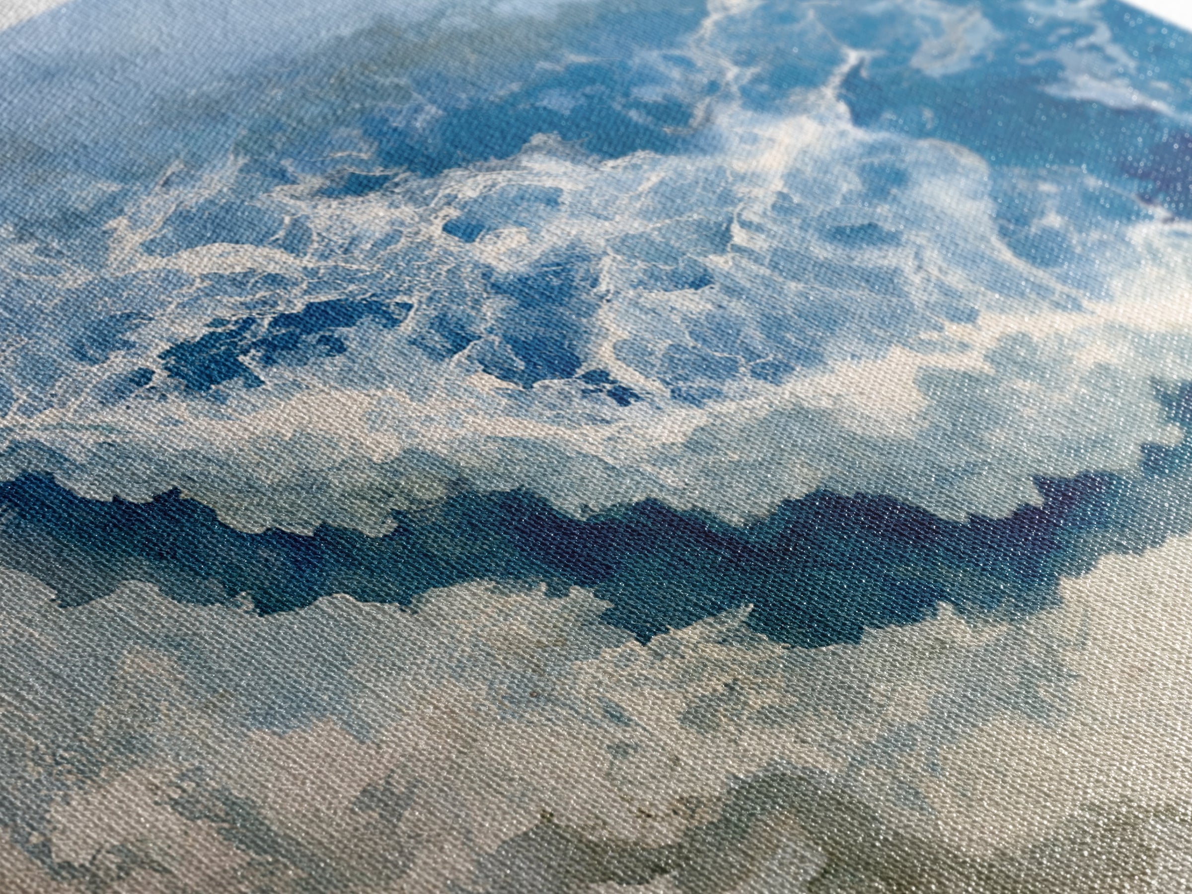 Ocean Foam Patterns from Above Framed Canvas Print, Seascape Art, Gallery Decor, Coastal Decor, Fine Art, Seascape, SEA-3x2-64
