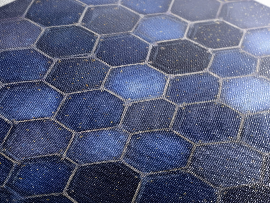 Hexagon Honeycomb Pattern Framed Canvas Print, Sacred Geometry Art, Textured Painting, Living Room Decor, Fine Art, Geometry, SGA-1x1-88