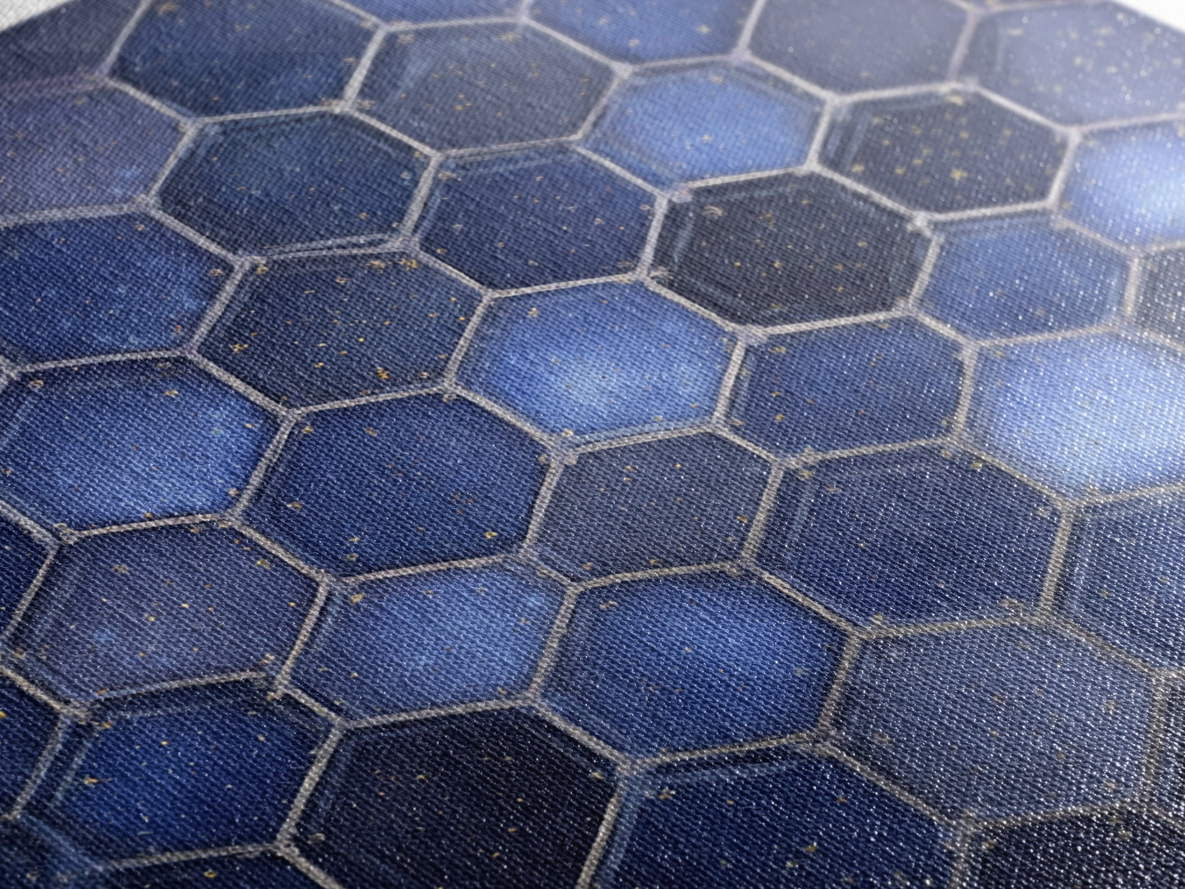Hexagon Honeycomb Pattern Framed Canvas Print, Sacred Geometry Art, Textured Painting, Living Room Decor, Fine Art, Geometry, SGA-1x1-88