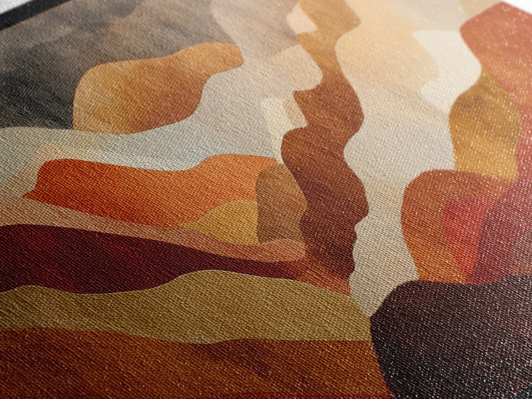 Saguaro Cactus under Enormous Sunset Canvas Print, Southwestern Art, Oil Paintings, Southwestern Decor, Fine Art, Mesa, SOU-3x1-42