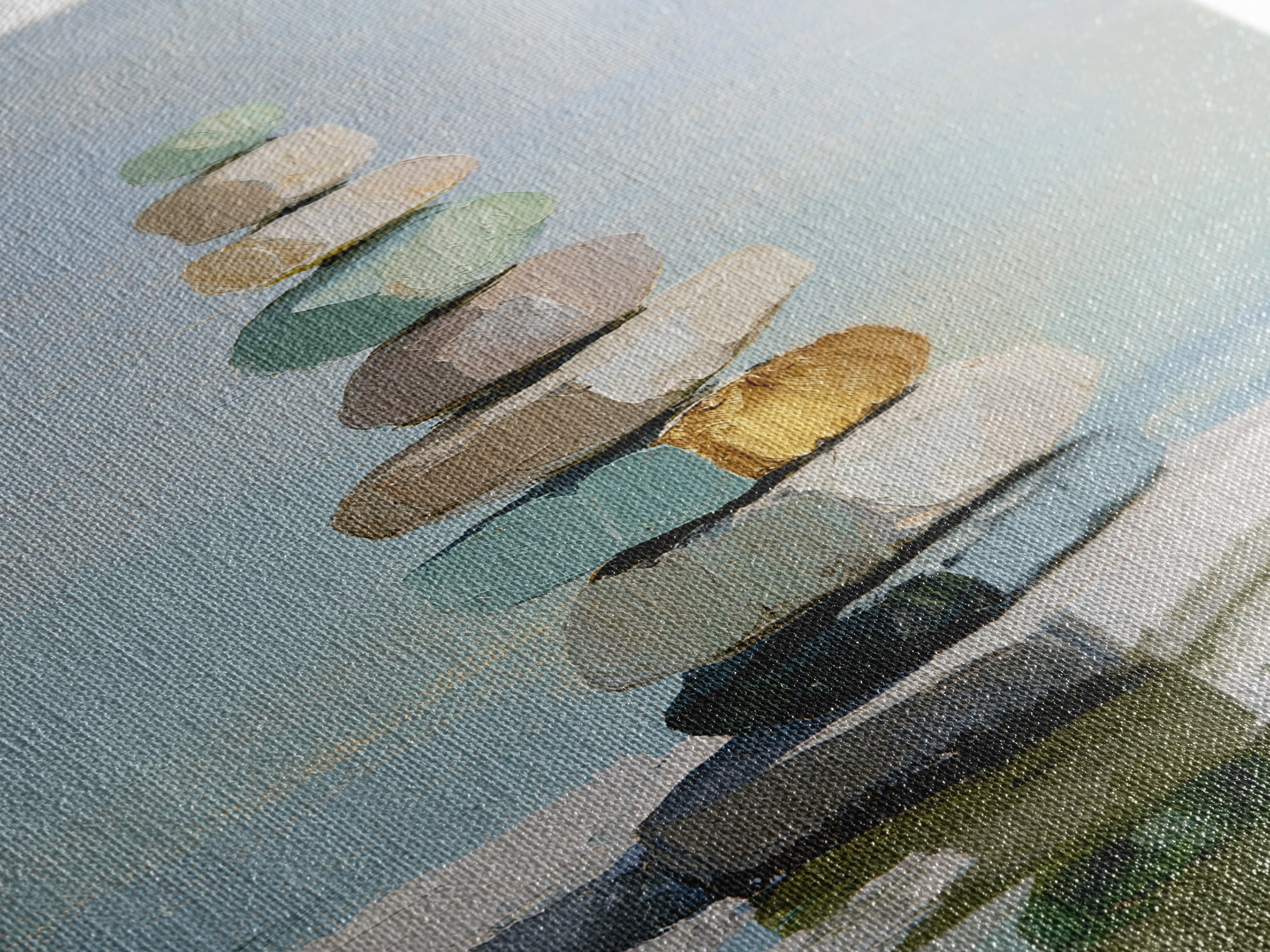 Stacked Stones Beside Calm Water Canvas Print, Spa Art, Art Print, Spa Decor, Fine Art, Serenity, Botanical Art, Nature Prints, SPA-1x1-25