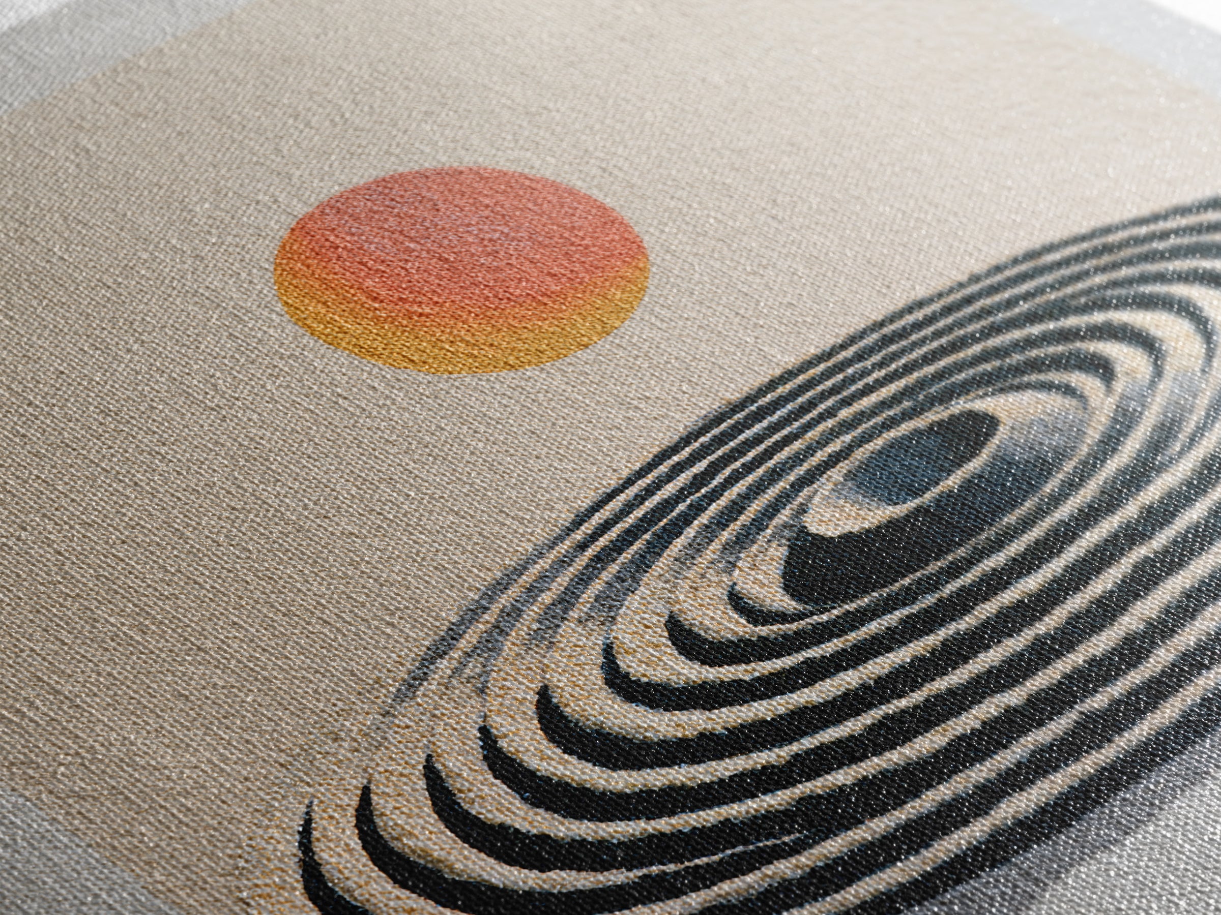 Sand Garden Lines Canvas Print, Spa Art, Fashion Wall Art, Spa Decor, Fine Art, Serenity, Modern Decor, Fine Art Print, SPA-1x1-60