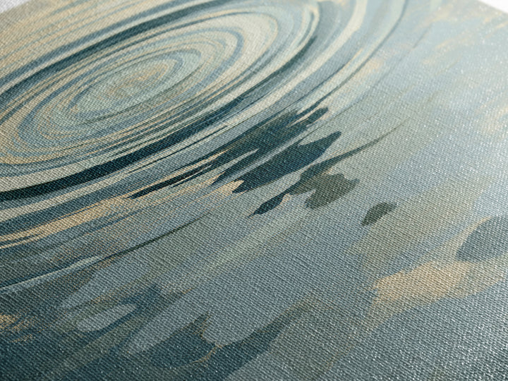 Abstract Water Ripples Framed Canvas Print, Spa Art, Statement Artwork, Spa Decor, Abstract Art, Serenity, Printable Wall Art, SPA-1x1-78