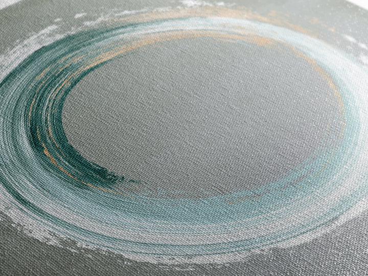 Minimal Zen Circle Brushstroke Framed Canvas Print, Spa Art, Fine Art Print, Spa Decor, Fine Art, Serenity, Wall Decor, SPA-1x1-80