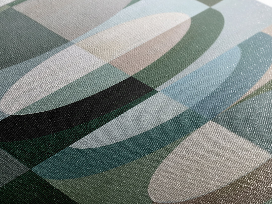 Sage and Ivory Geometric Calm Composition Canvas Print, Spa Art, Fine Art Photography, Spa Decor, Fine Art, Serenity, SPA-1x3-33