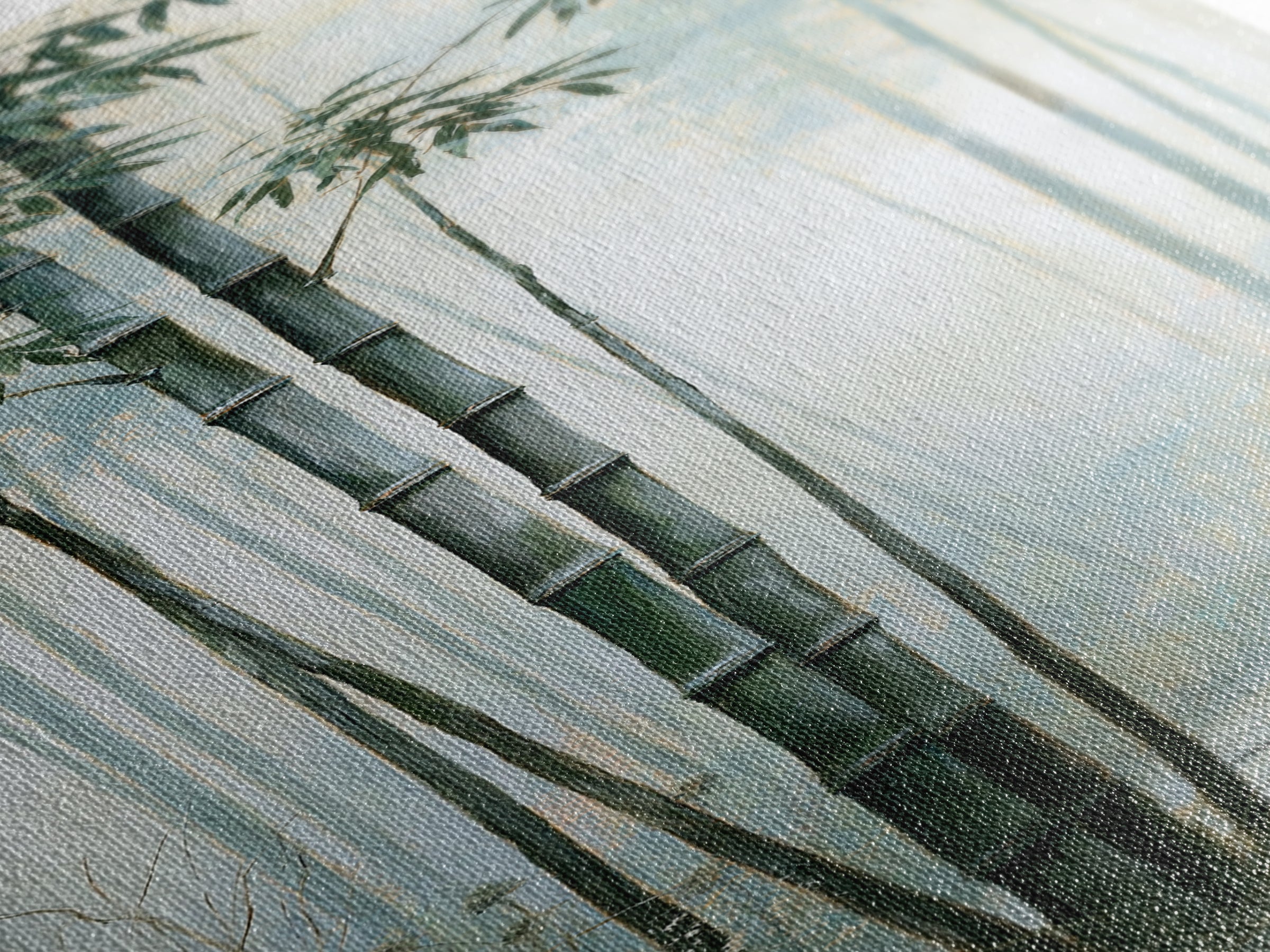 Misty Bamboo Forest Canvas Print, Spa Art, Printable Art, Spa Decor, Fine Art, Serenity, Fine Art Photography, Animal Art, SPA-1x3-65