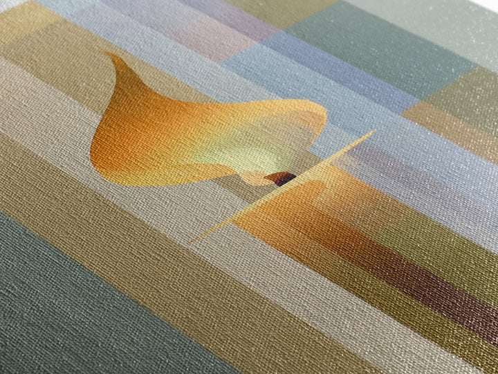 Warm Candle Flame Framed Canvas Print, Spa Art, Wall Art, Spa Decor, Oil Painting, Serenity, Dog Wall Art, Abstract Print, SPA-1x3-69