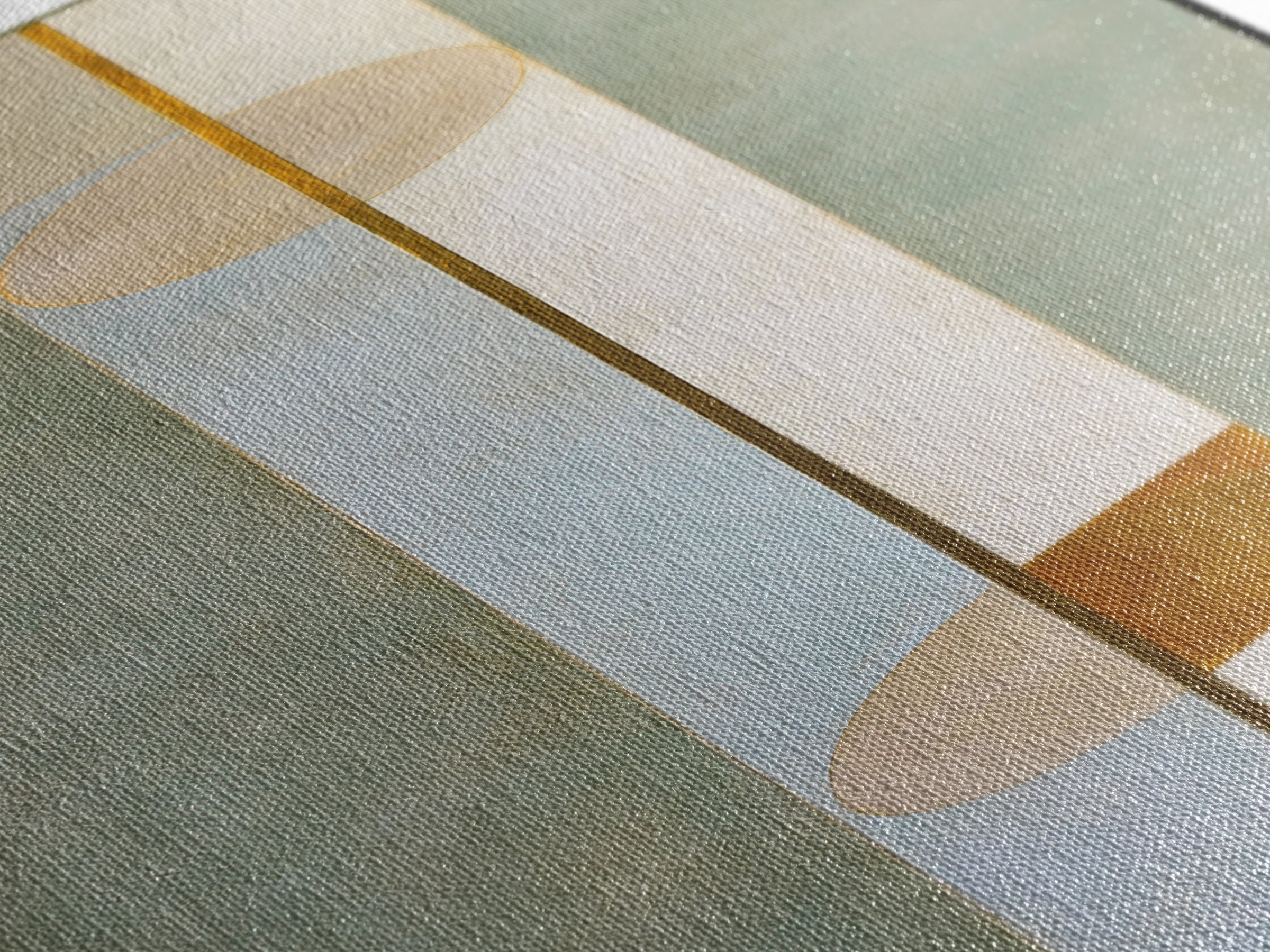 Sage and Ivory Geometric Calm Composition Canvas Print, Spa Art, Fashion Wall Art, Spa Decor, Abstract Art, Serenity, SPA-1x3-81