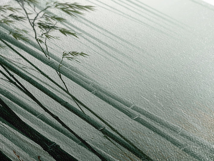 Misty Bamboo Forest Canvas Print, Spa Art, Dog Wall Art, Spa Decor, Fine Art, Serenity, Dog Canvas, Esthetician Decor, SPA-2x1-49