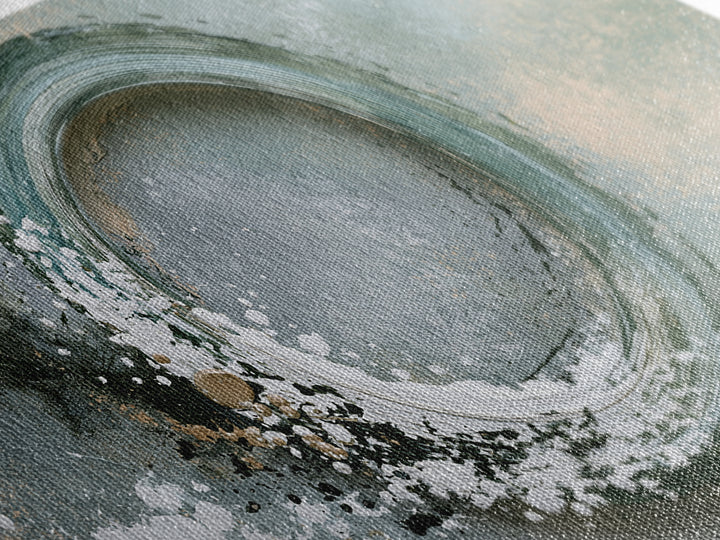 Minimal Zen Circle Brushstroke Canvas Print, Spa Art, Printable Art, Spa Decor, Fine Art, Serenity, Fine Art Photography, SPA-2x1-52
