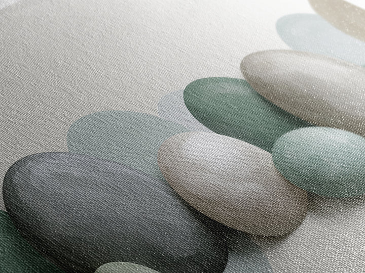 Pebble Texture Abstract Framed Canvas Print, Spa Art, Wall Decor, Spa Decor, Serenity, Minimalist Art, Feminine Wall Art, SPA-2x1-83