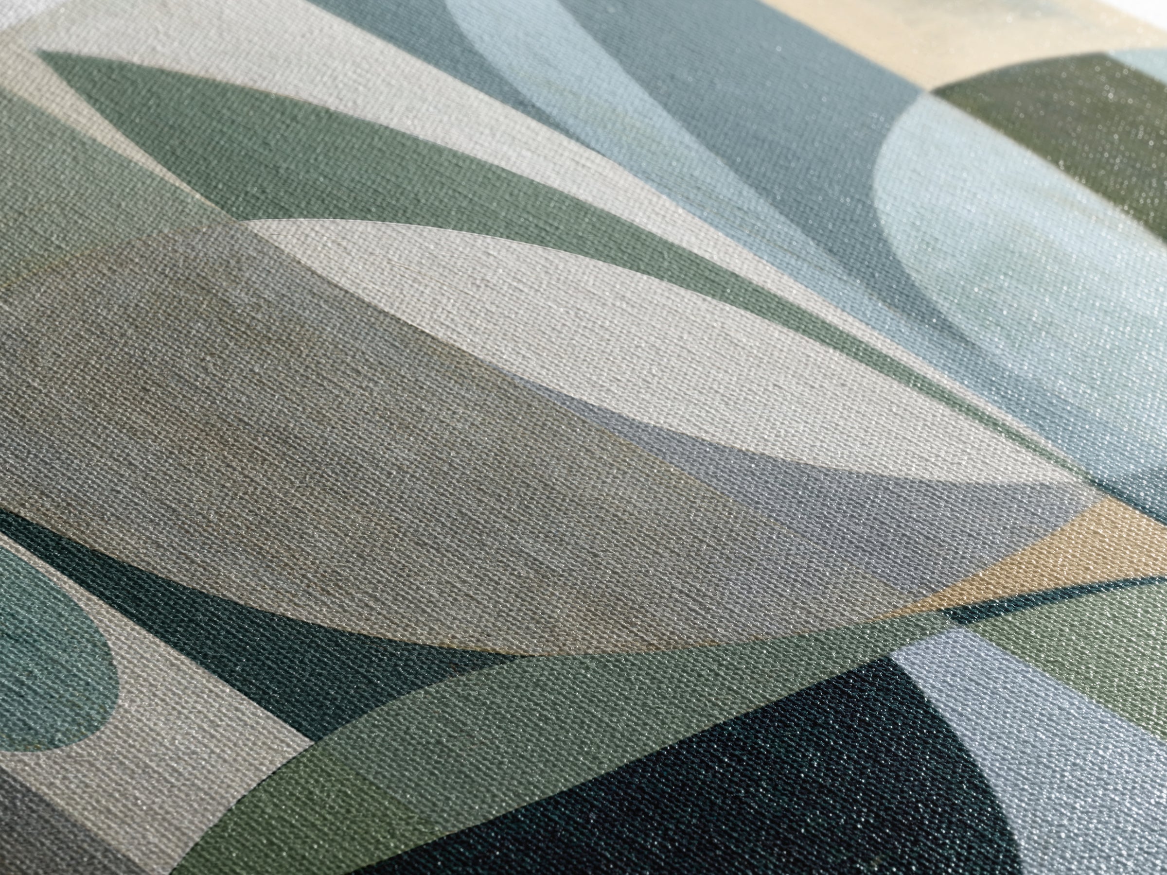 Sage and Ivory Geometric Calm Composition Canvas Print, Spa Art, Fine Art Photography, Spa Decor, Fine Art, Serenity, SPA-2x1-89