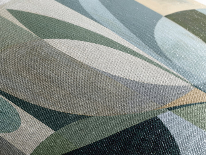 Sage and Ivory Geometric Calm Composition Canvas Print, Spa Art, Fine Art Photography, Spa Decor, Fine Art, Serenity, SPA-2x1-89