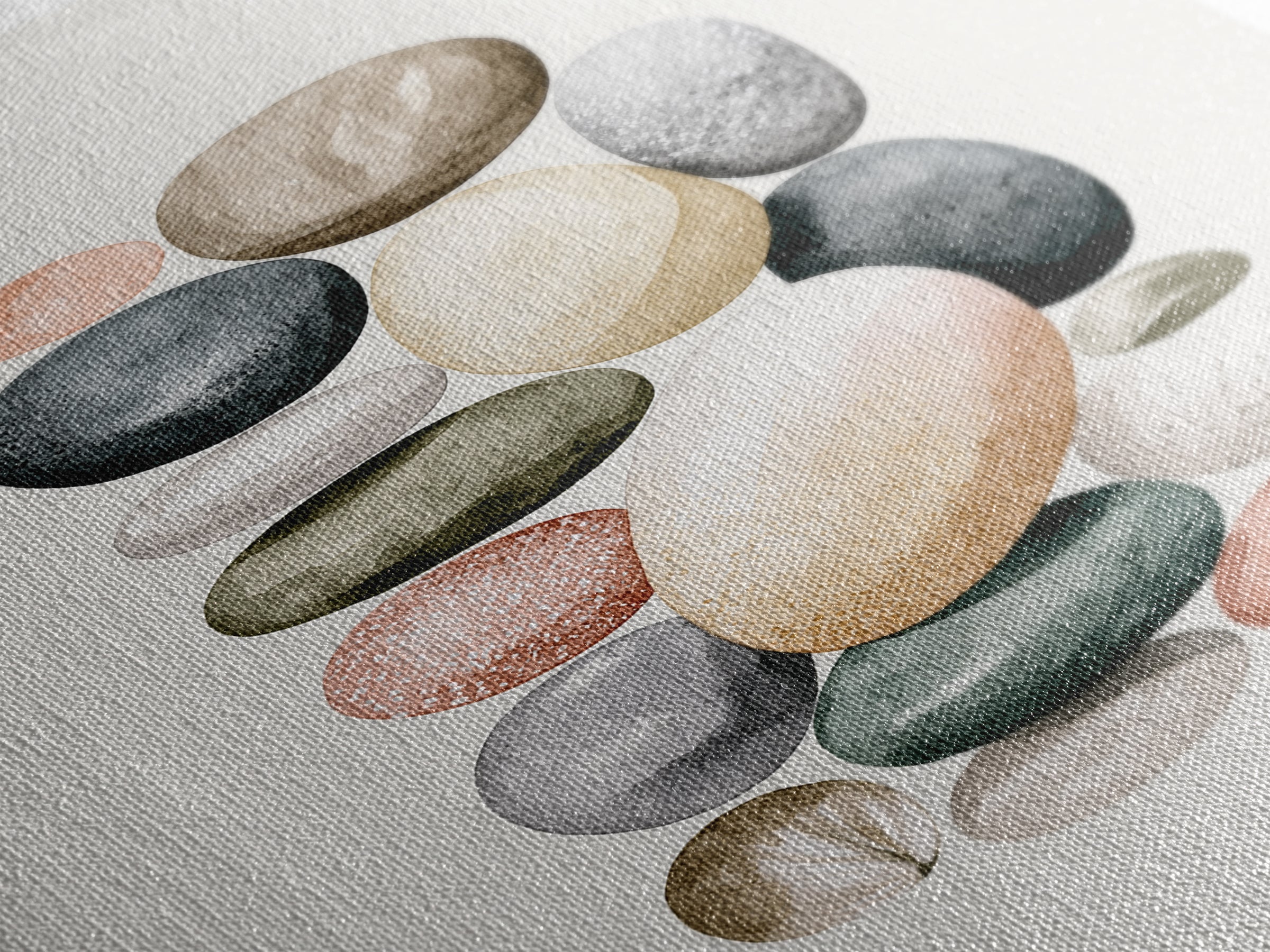Pebble Texture Abstract Canvas Print, Spa Art, Wall Art Print, Spa Decor, Abstract Art, Serenity, Animal Art, Modern Home Decor, SPA-2x3-23