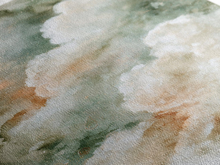 Soft Cloudscape in Cream and Sage Canvas Print, Spa Art, Spa, Spa Decor, Fine Art, Serenity, Teen Girl Room Decor, Dog Canvas, SPA-2x3-45