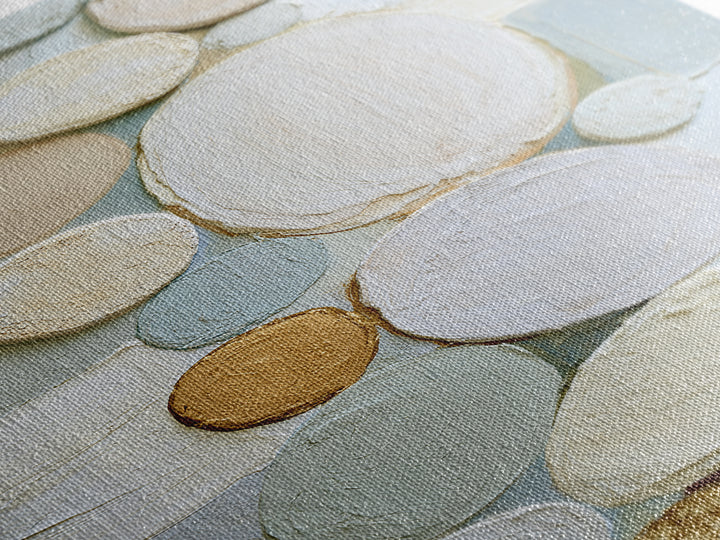 Pebble Texture Abstract Framed Canvas Print, Spa Art, Contemporary Art, Spa Decor, Fine Art, Serenity, Spa Wall Art, Dog Canvas, SPA-2x3-47