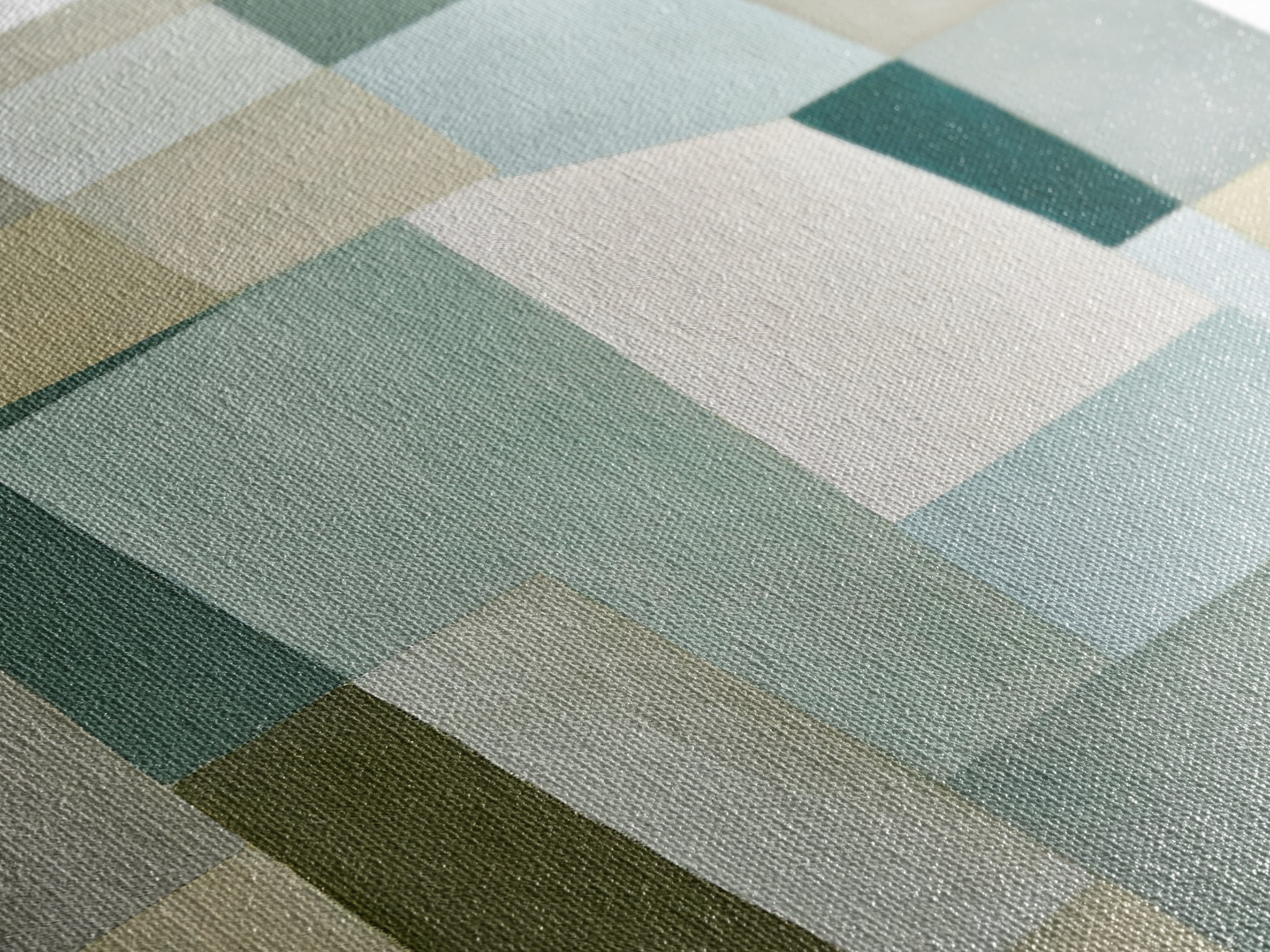 Sage and Ivory Geometric Calm Composition Canvas Print, Spa Art, Fashion Wall Art, Spa Decor, Abstract Art, Serenity, SPA-2x3-77
