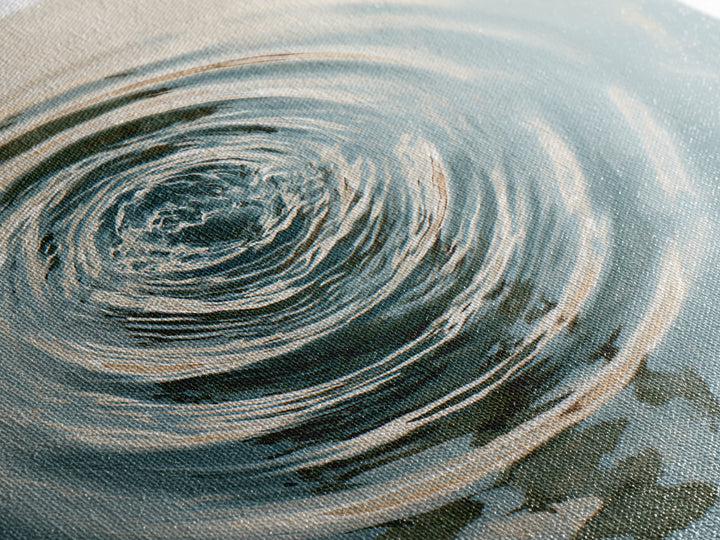 Abstract Water Ripples Canvas Print, Spa Art, Textured Painting, Spa Decor, Fine Art, Serenity, Travel Poster, Contemporary Art, SPA-3x1-22