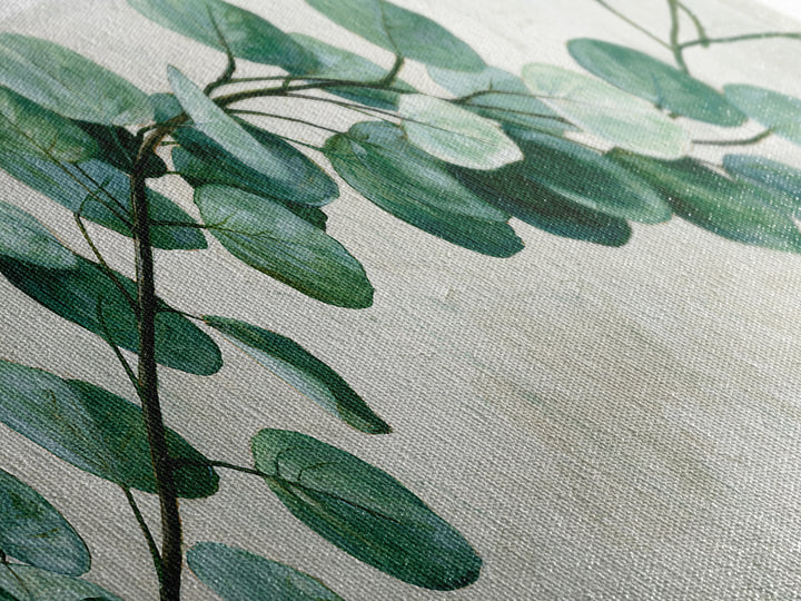 Eucalyptus Branch in Soft Green Watercolor Canvas Print, Spa Art, Wall Art Print, Spa Decor, Fine Art, Serenity, Animal Art, SPA-3x1-43