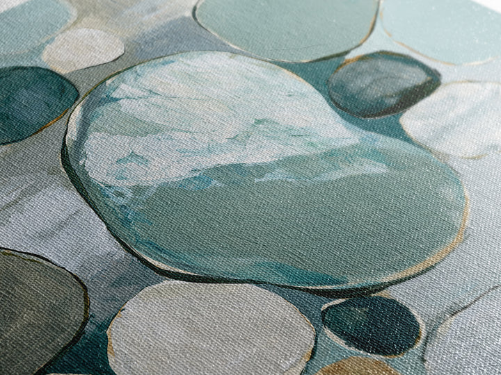 Pebble Texture Abstract Canvas Print, Spa Art, Textured Painting, Spa Decor, Fine Art, Serenity, Travel Poster, SPA-3x2-43