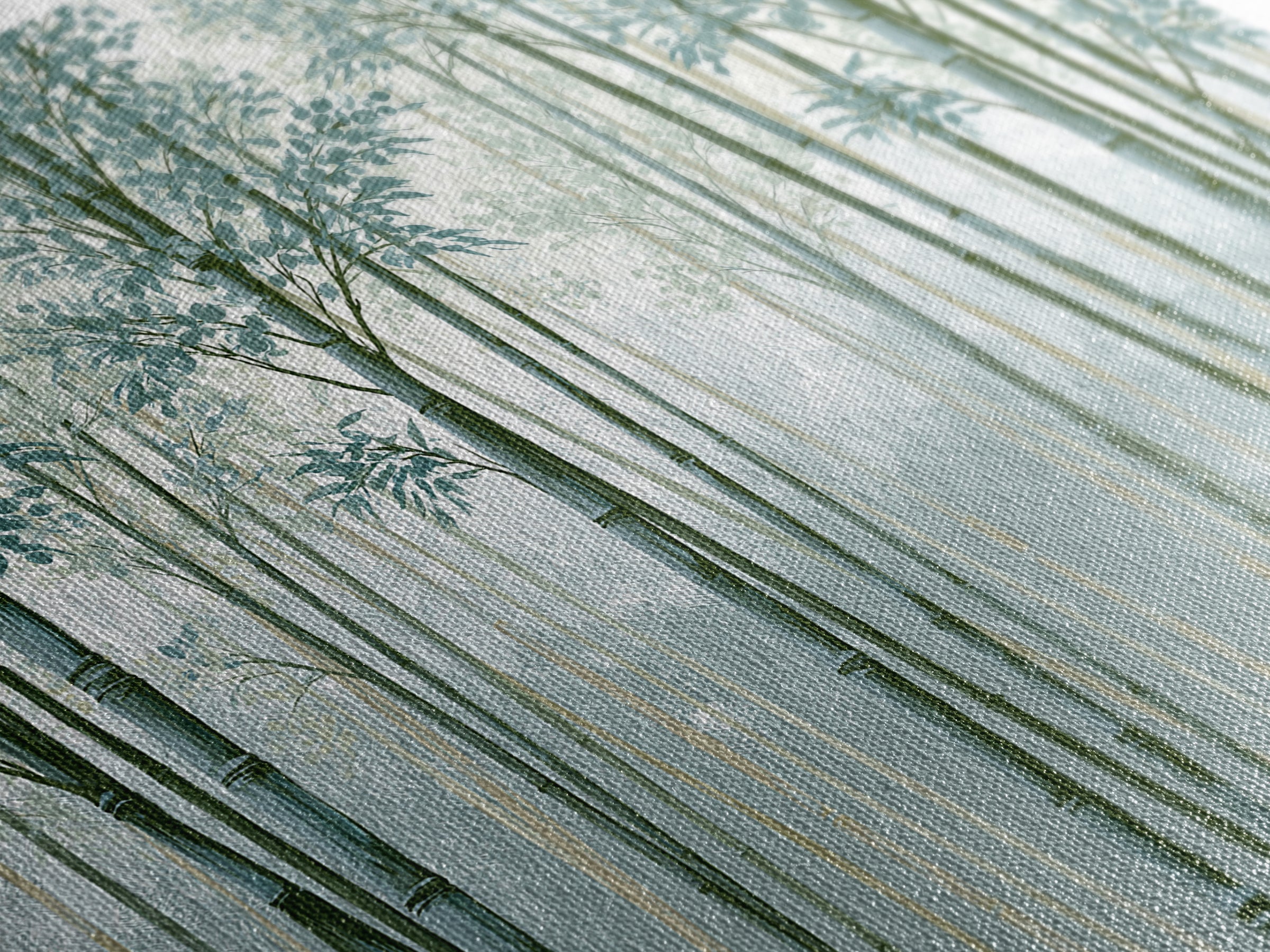 Misty Bamboo Forest Framed Canvas Print, Spa Art, Fine Art Print, Spa Decor, Fine Art, Serenity, Wall Decor, Printable Wall Art, SPA-3x2-81