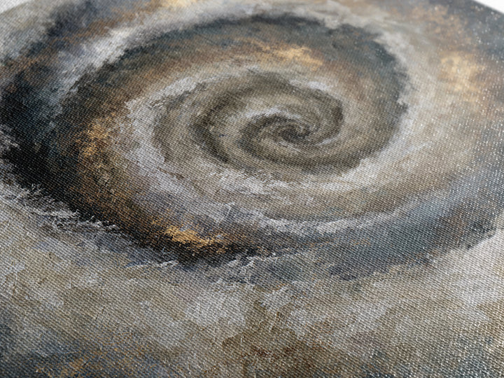 Spiral Galaxy as Soul Journey Metaphor Framed Canvas Print, Spiritual Art, Statement Artwork, Living Room Decor, Spirit, SPI-1x1-46