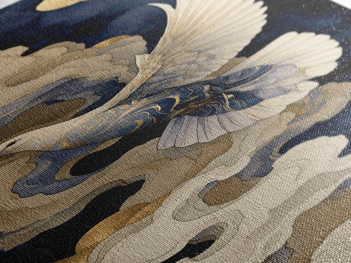 Dove Flying Through Radiant Clouds Canvas Print, Spiritual Art, Boho Wall Art, Living Room Decor, Spirit, Modern Decor, SPI-1x3-65