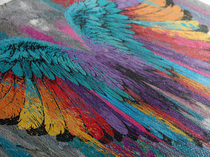 Graffiti Angel Wings Canvas Print, Street Art, Abstract, Living Room Decor, Fine Art, Urban, Luxury Decor, Art Print, STR-3x1-45