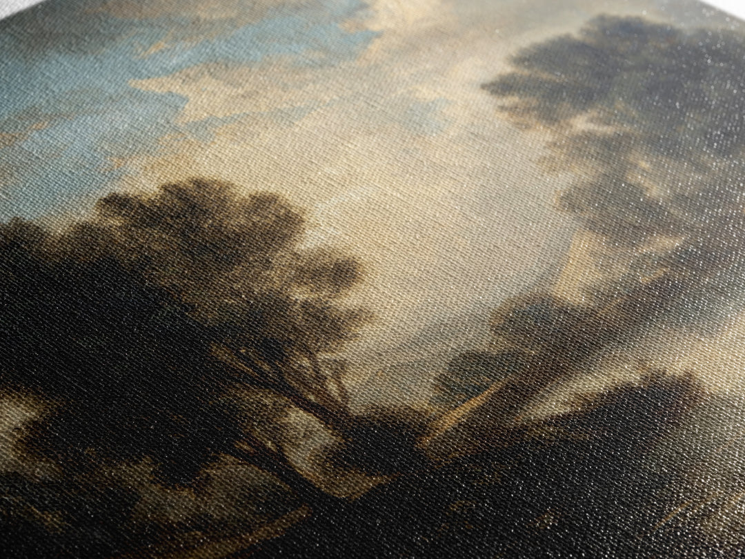 Classic Oil Painted Landscape Canvas Print, Traditional Art, Room Decor, Living Room Decor, Fine Art, Classic, Digital Art, TRA-1x1-49