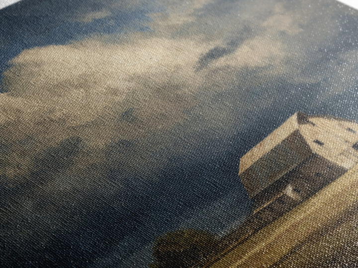 Barn and Farmland Canvas Print, Traditional Art, Fine Art Print, Living Room Decor, Fine Art, Classic, Wall Decor, Painting, TRA-1x1-95