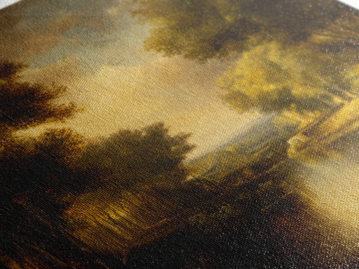 Classic Oil Painted Landscape Canvas Print, Traditional Art, Art Print, Living Room Decor, Fine Art, Classic, Custom Art, TRA-1x1-97