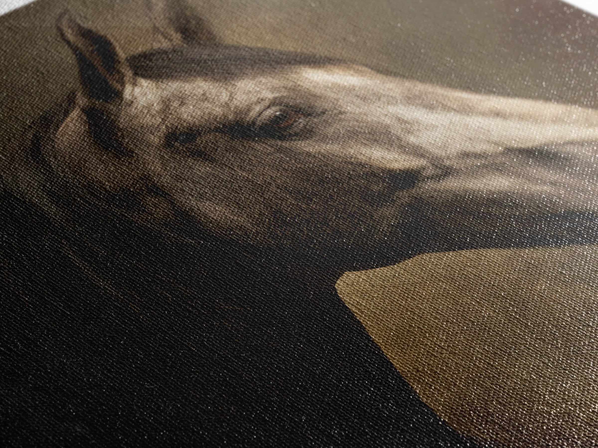 Realistic Horse Portrait Canvas Print, Traditional Art, Art, Living Room Decor, Classic, Printable Art, Art Commissions, TRA-1x1-99