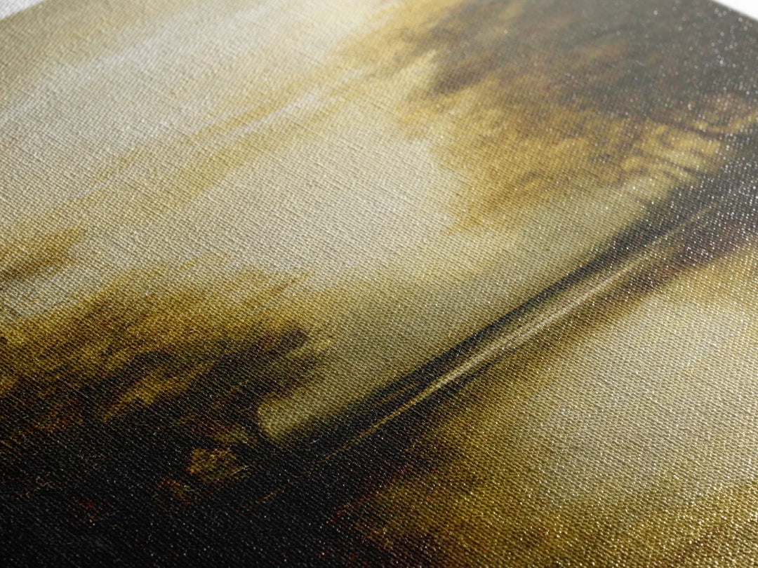 Classic Oil Painted Landscape Canvas Print, Traditional Art, Minimalist Decor, Living Room Decor, Oil Painting, Classic, TRA-1x3-13