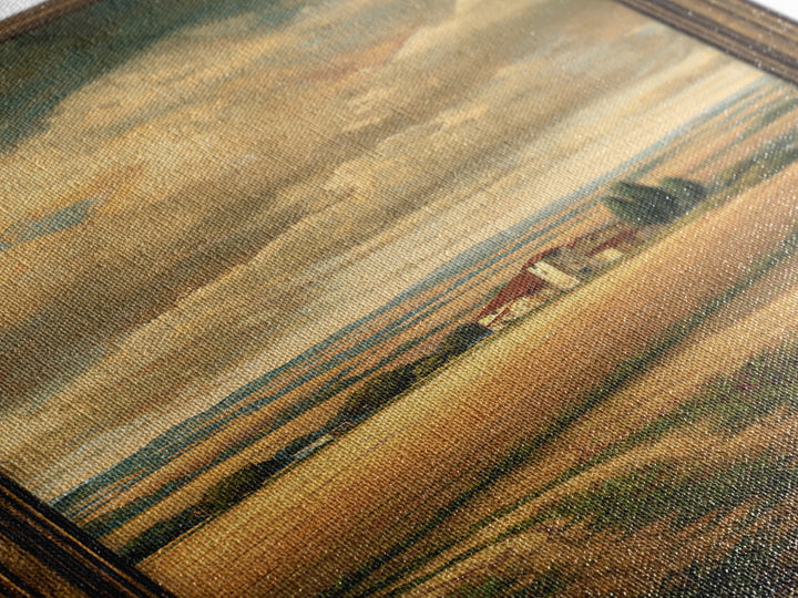 Barn and Farmland Canvas Print, Traditional Art, Boho, Living Room Decor, Fine Art, Classic, Indian Wall Art, Japanese Decor, TRA-1x3-35