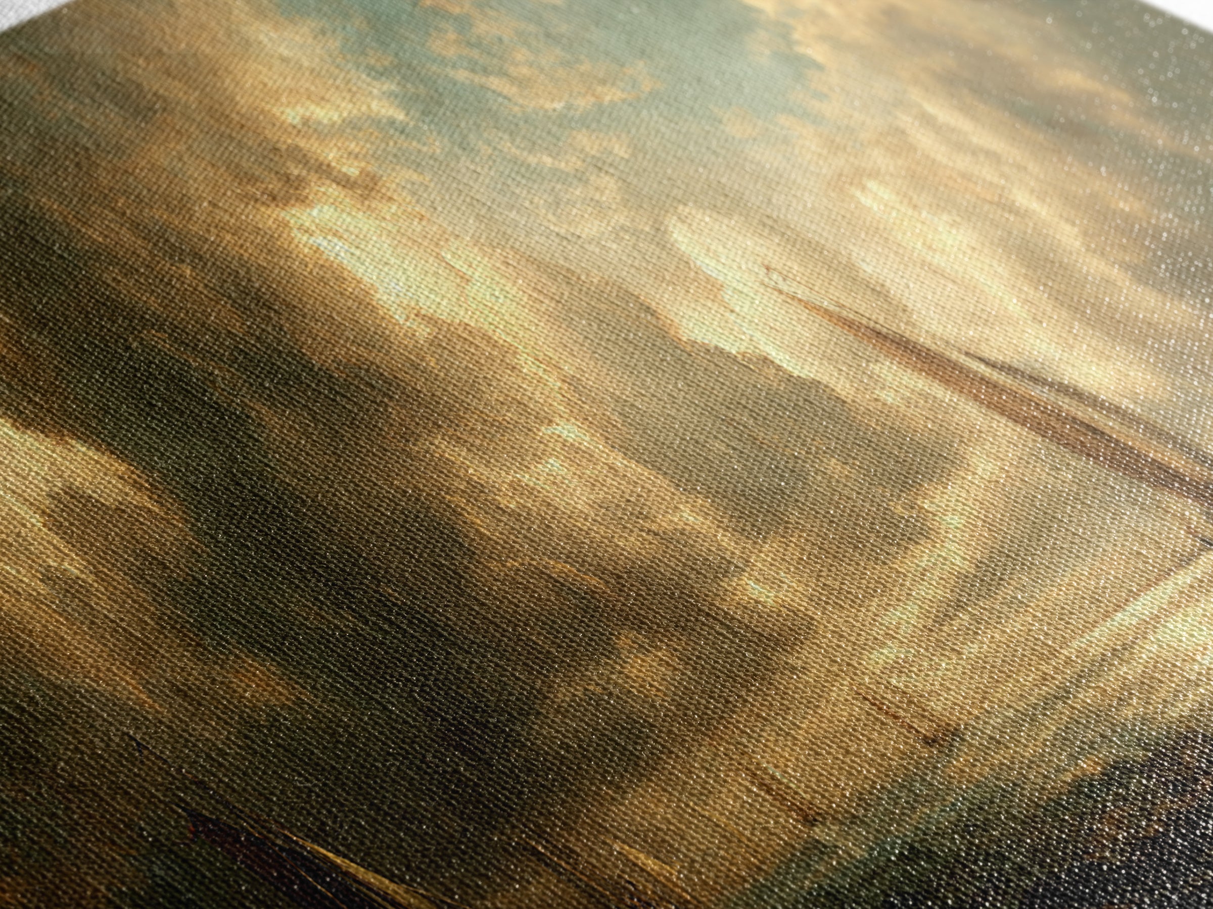 Seascape with Sailboats and Cloudy Sky Canvas Print, Traditional Art, Indian Decor, Living Room Decor, Fine Art, Classic, TRA-3x1-45