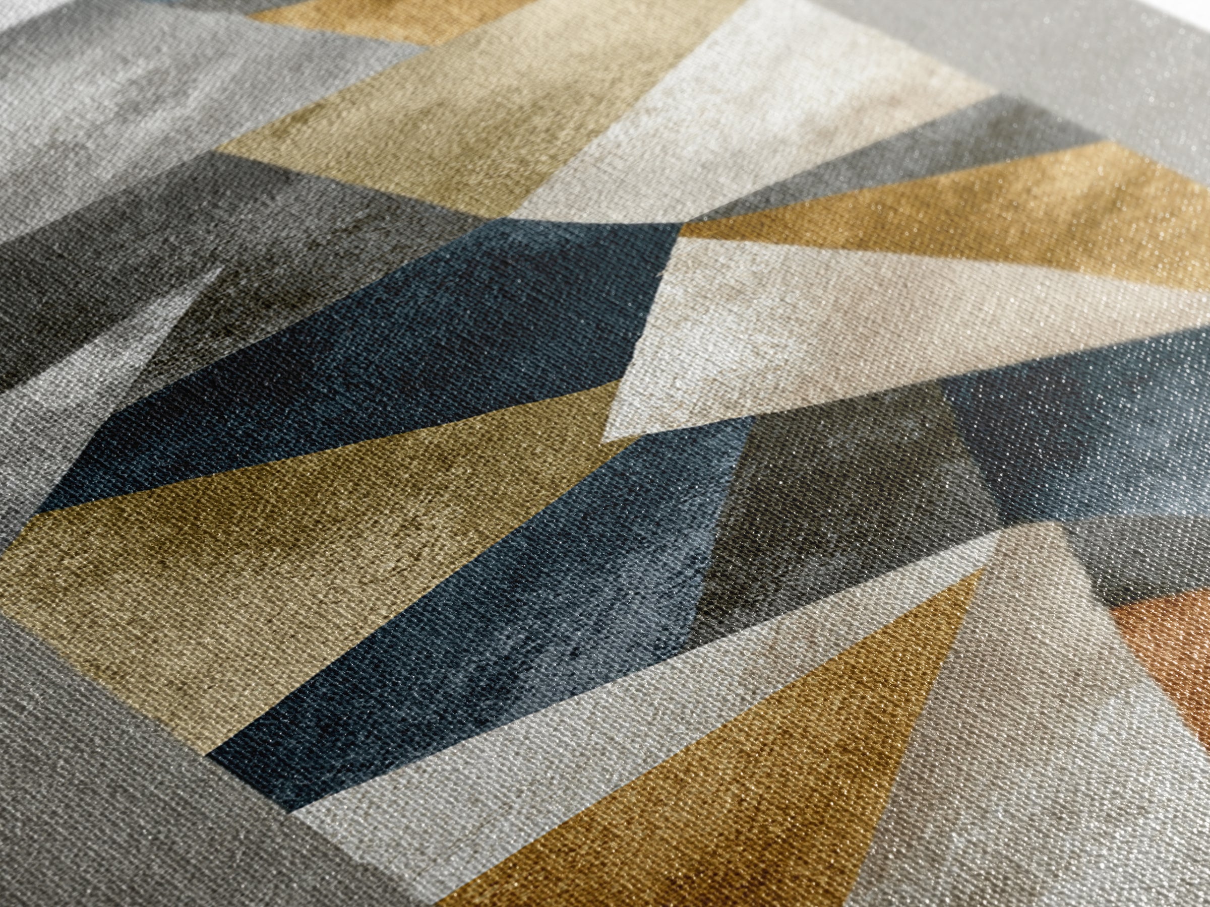 Earth Tone Geometric Pattern by Woven Cloth Canvas Print, Tribal Art, Living Room Decor, Abstract Art, Tribal, TRI-1x3-86