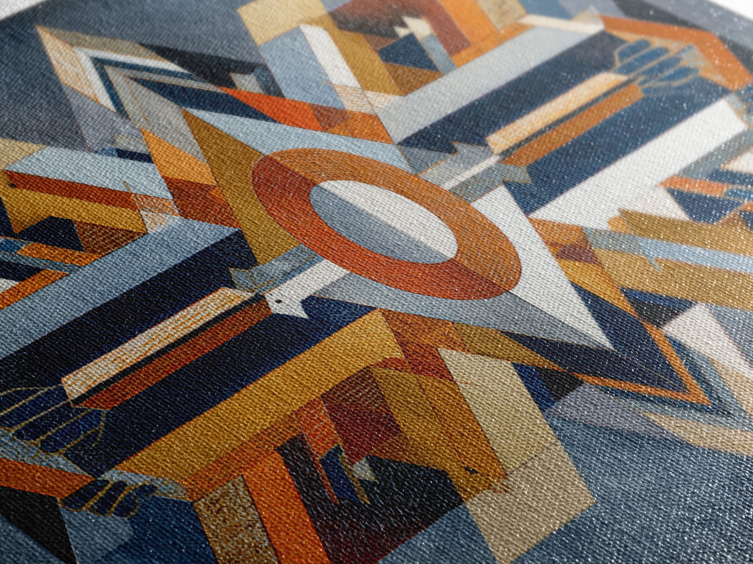Eagle Totem with Feathers and Geometric Shapes Canvas Print, Tribal Art, Home Decor, Living Room Decor, Abstract Art, Tribal, TRI-2x1-32
