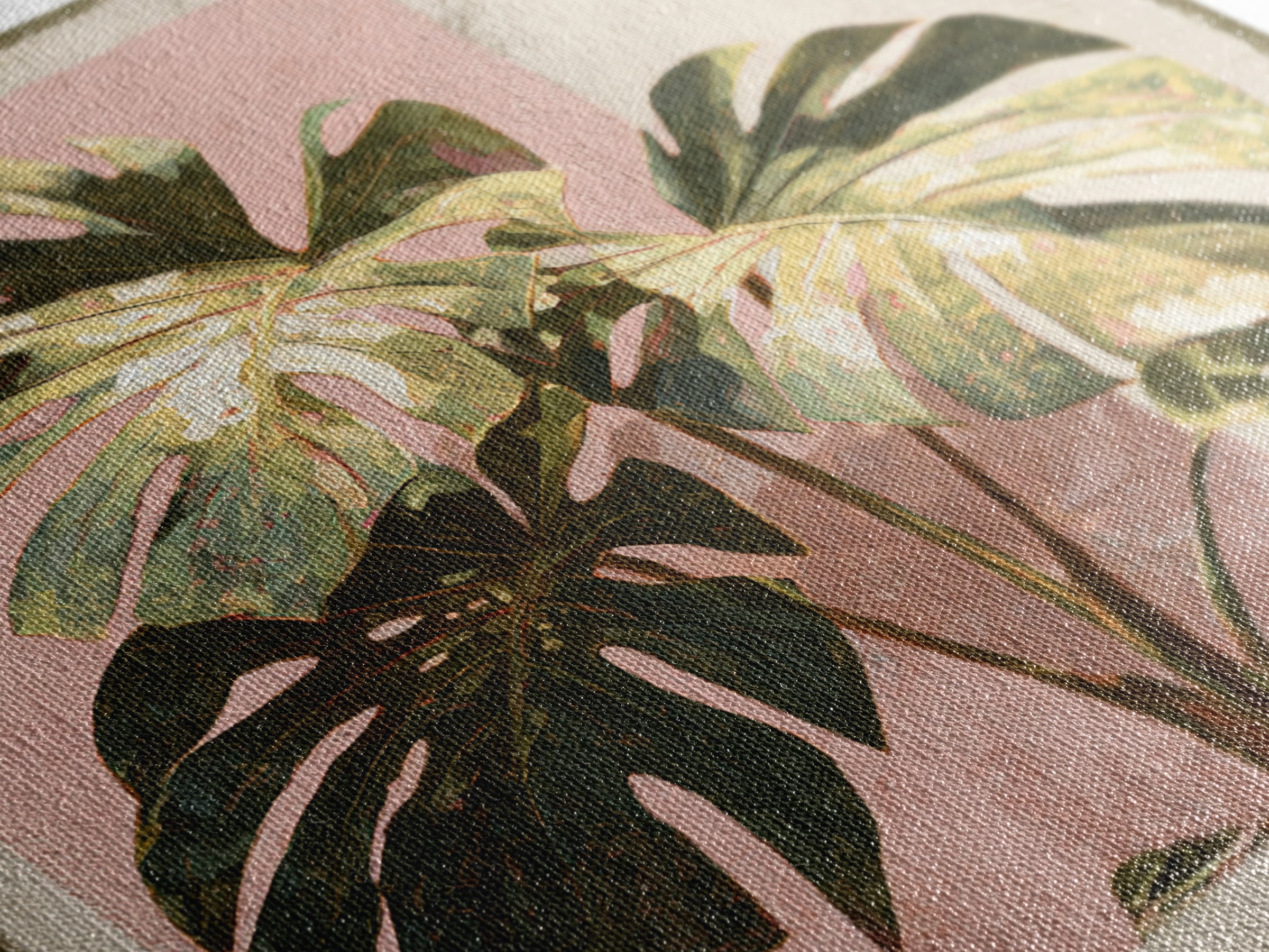 Lush Monstera Leaves Canvas Print, Tropical Art, Room Decor, Living Room Decor, Fine Art, Tropic, Printable, Printable Wall Art, TRO-1x1-25