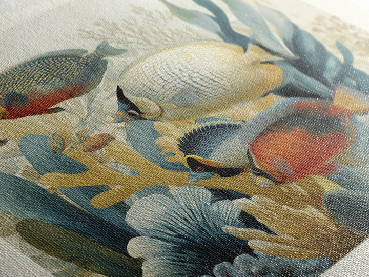 Tropical Fish over Coral Reef Canvas Print, Tropical Art, Gallery Decor, Living Room Decor, Fine Art, Tropic, Wall Art, TRO-1x1-59