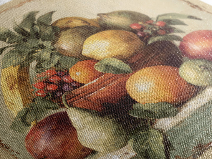 Tropical Fruit Market Arrangement Framed Canvas Print, Tropical Art, Neutral Decor, Living Room Decor, Fine Art, Tropic, TRO-1x1-63