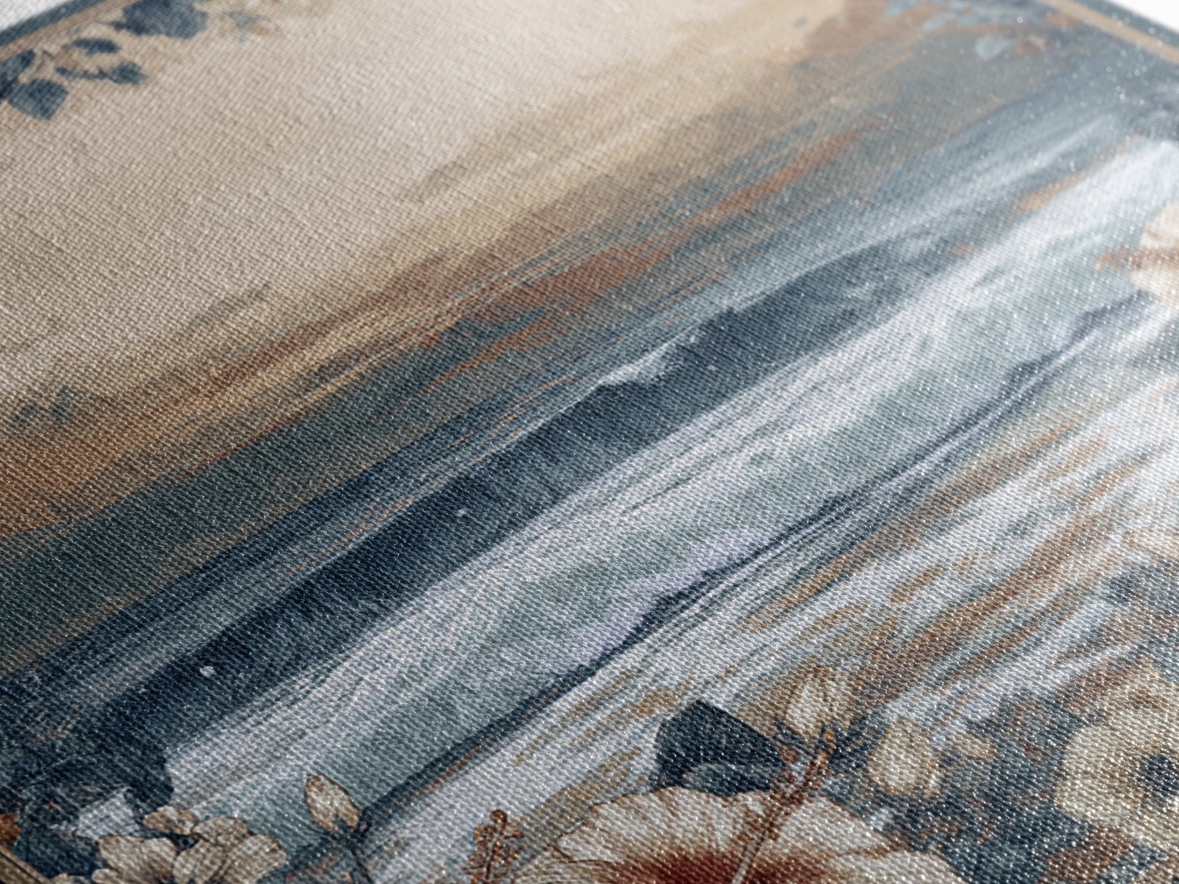 Sunset Surf Scene Framed Canvas Print, Tropical Art, Gallery Wall Art, Living Room Decor, Fine Art, Tropic, Textured Painting, TRO-1x1-70