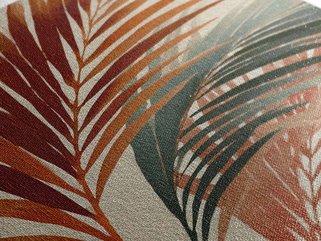 Rain Soaked Palm Leaf Closeup Canvas Print, Tropical Art, Printable Wall Art, Living Room Decor, Watercolor Art, Tropic, TRO-2x3-29