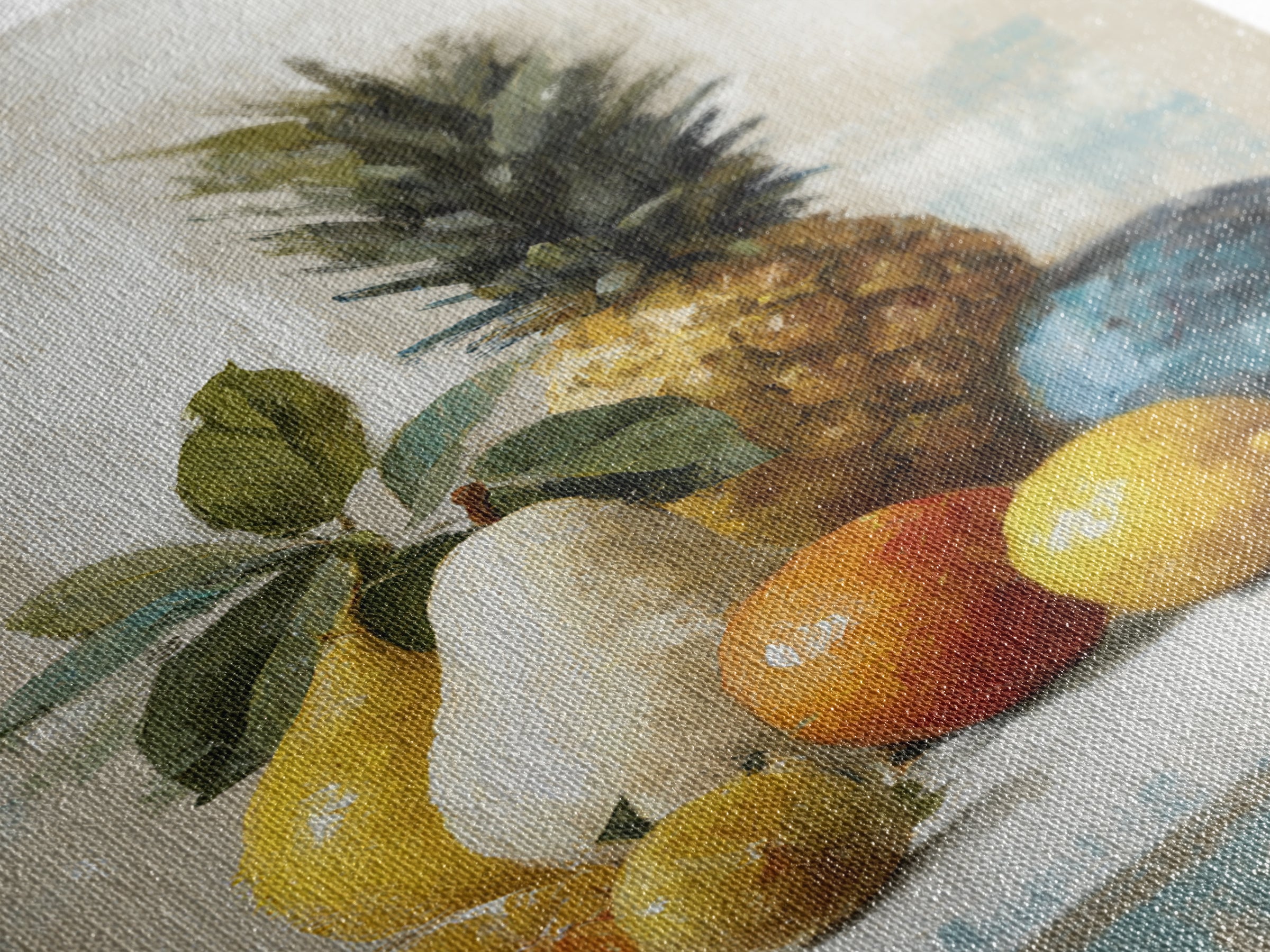 Tropical Fruit Market Arrangement Framed Canvas Print, Tropical Art, Printable Art, Living Room Decor, Abstract Art, Tropic, TRO-2x3-47