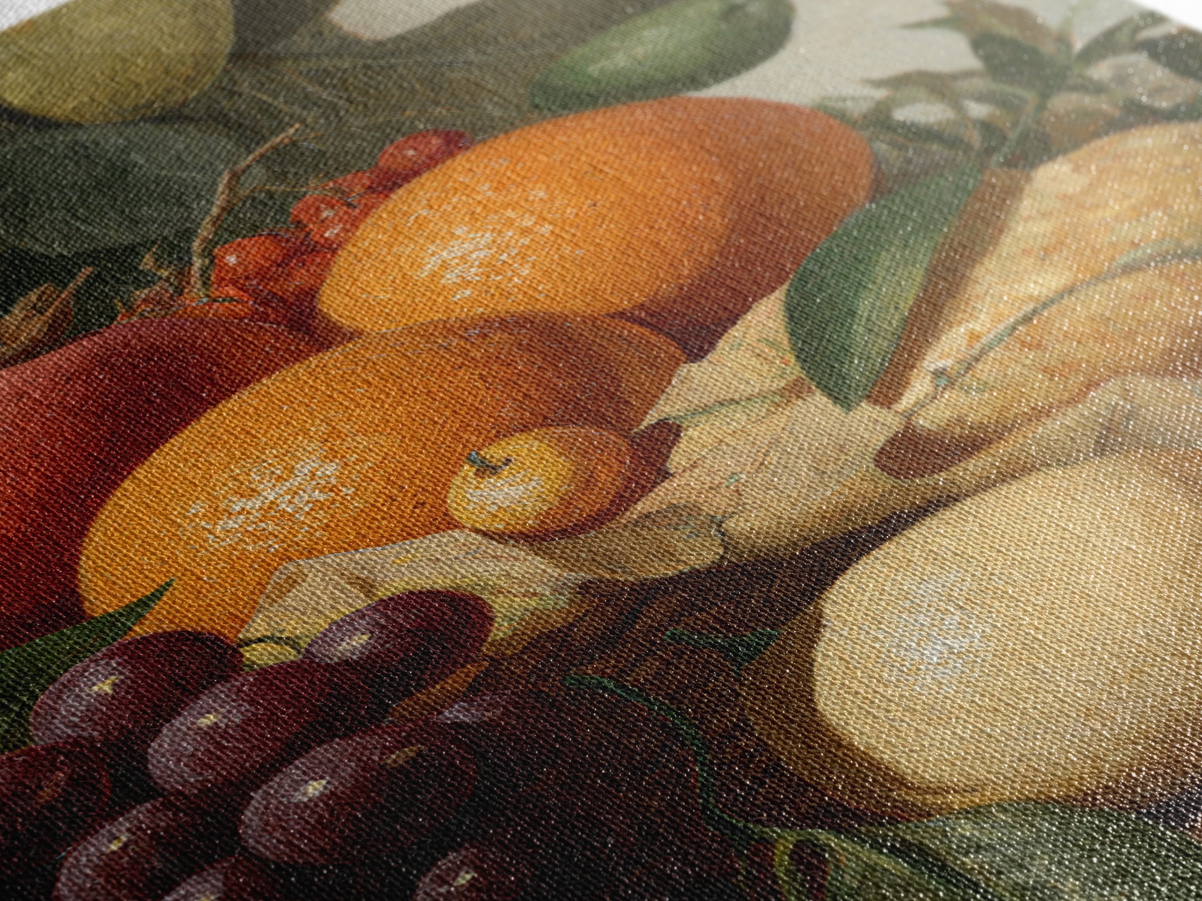 Tropical Fruit Market Arrangement Canvas Print, Tropical Art, Botanical Art, Living Room Decor, Oil Painting, Tropic, TRO-2x3-95