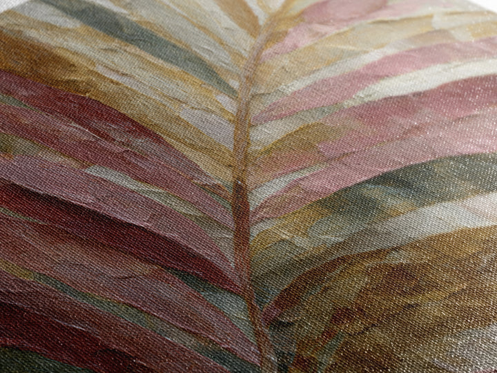 Rain Soaked Palm Leaf Closeup Canvas Print, Tropical Art, Coastal Decor, Living Room Decor, Fine Art, Tropic, Modern Decor, TRO-3x2-1
