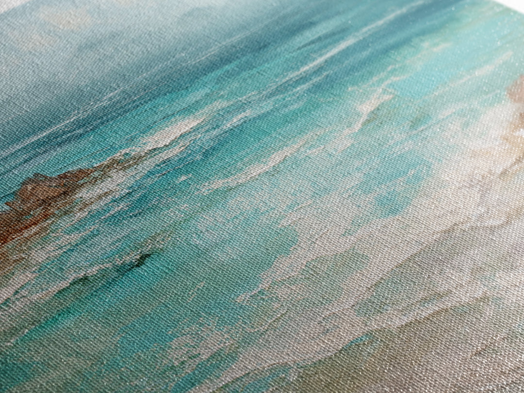 Tropical Lagoon with Turquoise Water Canvas Print, Tropical Art, Modern Decor, Living Room Decor, Fine Art, Tropic, Wall Decor, TRO-3x2-11