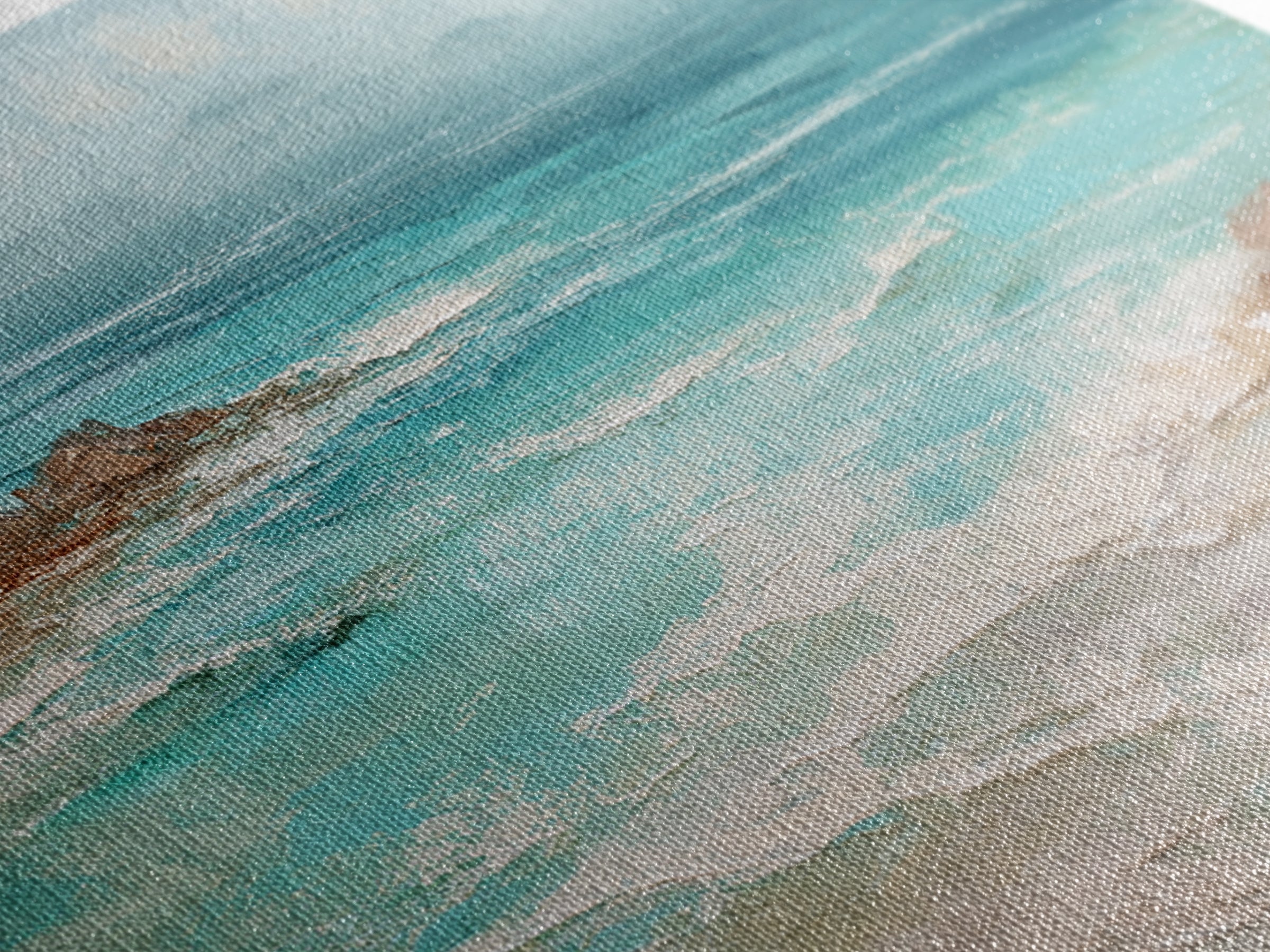 Tropical Lagoon with Turquoise Water Canvas Print, Tropical Art, Modern Decor, Living Room Decor, Fine Art, Tropic, Wall Decor, TRO-3x2-11
