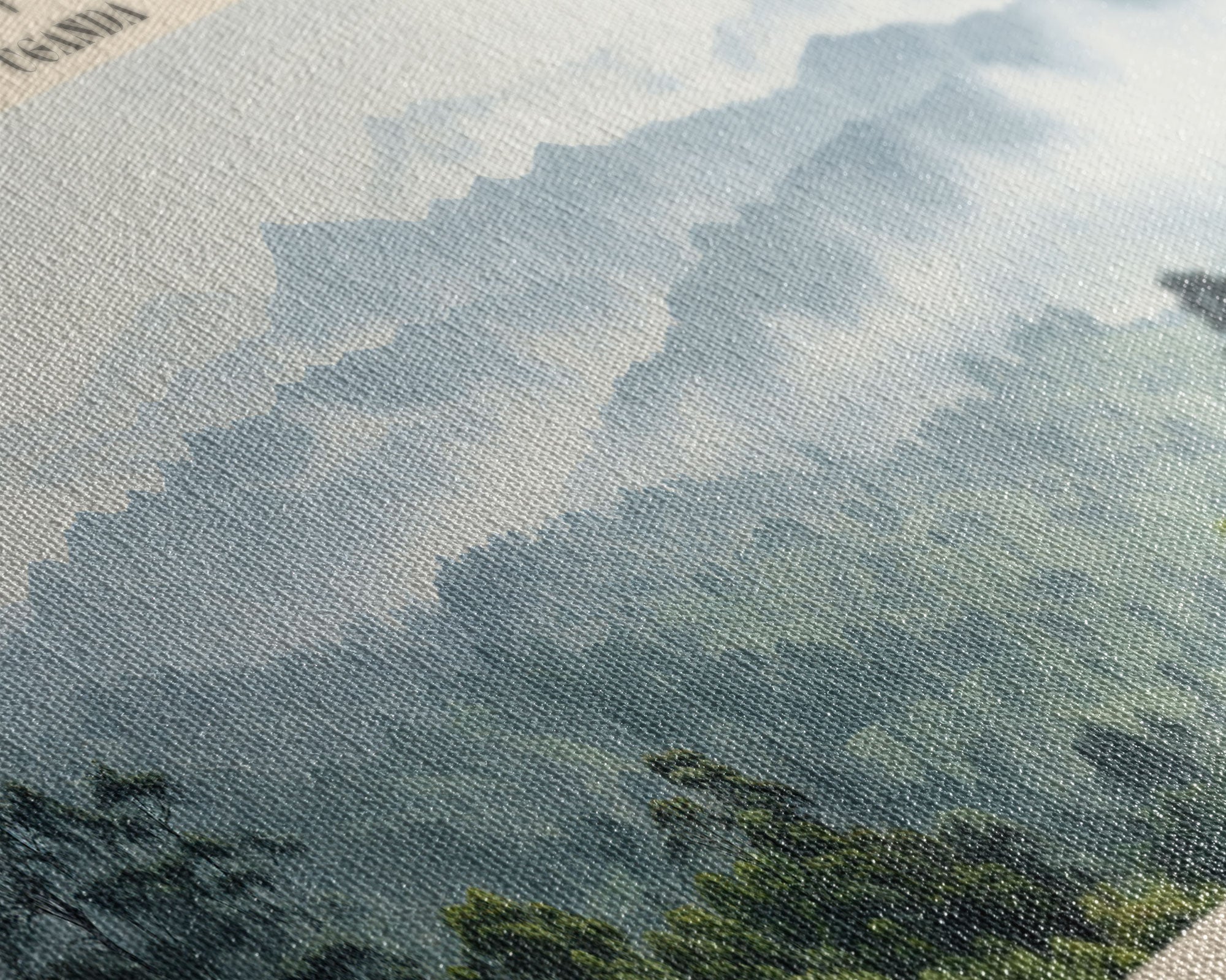 Bwindi Impenetrable Forest Wall Art Travel Poster Print, Gift For Travel Lover, Vacation Gift, COUNTRY Wall Art, Home Decor, Original Art